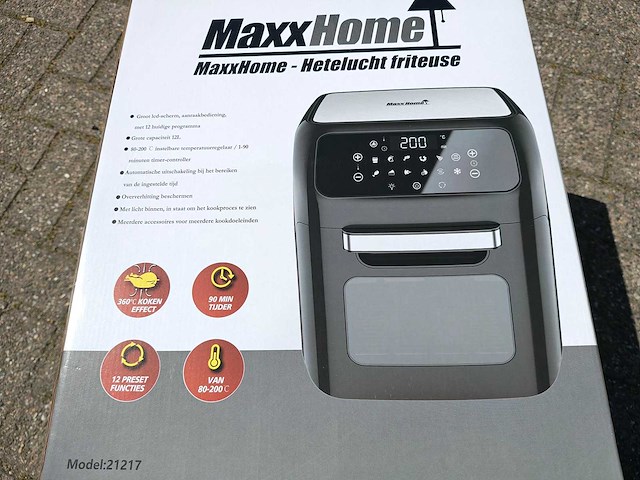 Maxxhome - 21217 - 12 liter - airfryer - afbeelding 5 van  6