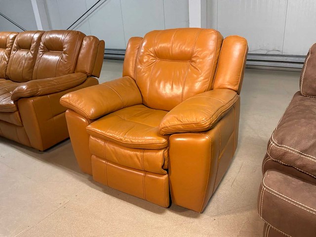 Maya electrische leren fauteuil - afbeelding 2 van  11