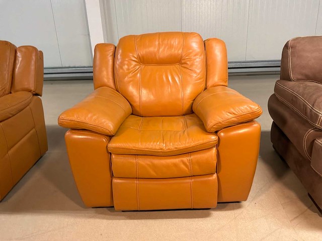 Maya electrische leren fauteuil - afbeelding 3 van  11