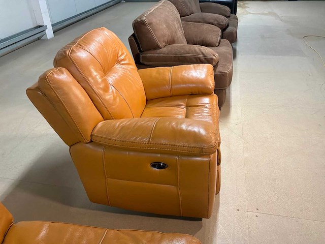 Maya electrische leren fauteuil - afbeelding 7 van  11