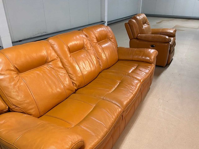 Maya leren bankstel - afbeelding 5 van  7