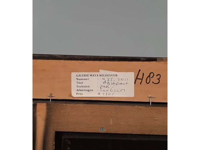 Maya wildevuur (1944-2023) "pur" 3d kunstwerk - afbeelding 9 van  9