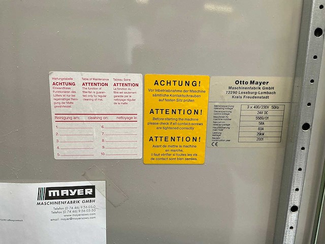 Mayer - 2001 - ps 2 z - platen opdeelzaagmachine - afbeelding 12 van  18
