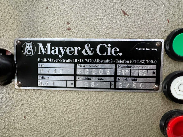 Mayer & cie mv4 ii rondbreimachine - afbeelding 30 van  32