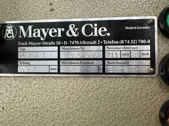 Mayer & cie mv4 ii rondbreimachine - afbeelding 31 van  32