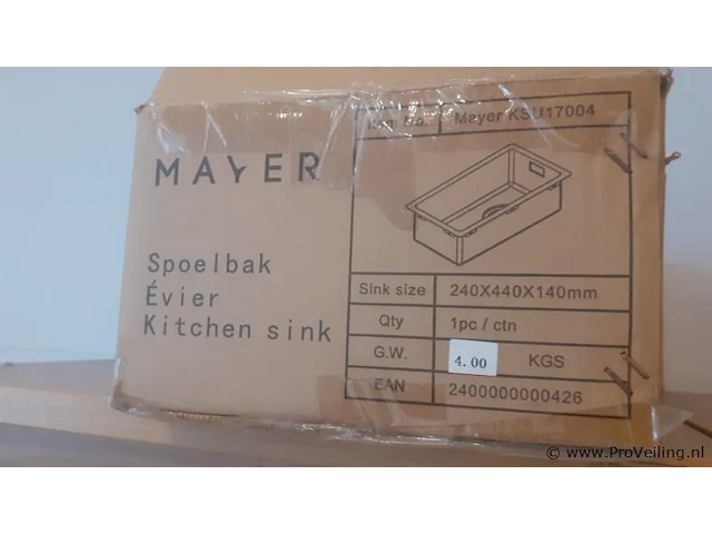 Mayer spoelbak - afbeelding 2 van  3