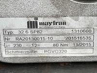 Mayfran jl712 + 32.6 sp82 elektromotor + reductorkast (6x) - afbeelding 6 van  6