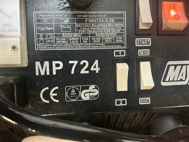 Maypole mp724 booster startbooster - afbeelding 7 van  7