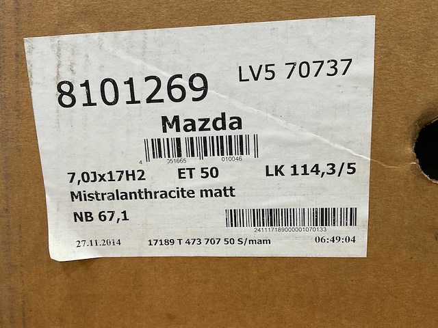 Mazda - velg (4x) - afbeelding 7 van  7