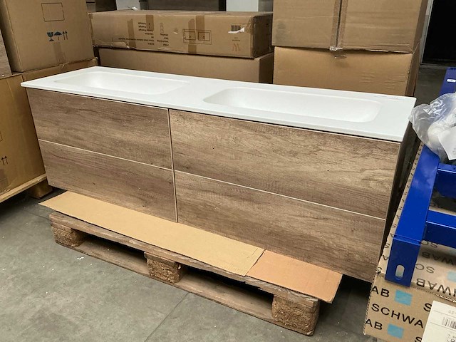 Mb wave badmeubel 160cm - afbeelding 1 van  7