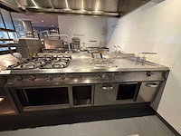 Mbm rvs 4-delig gasfornuis, pastakoker en friteuse opstelling - afbeelding 2 van  14