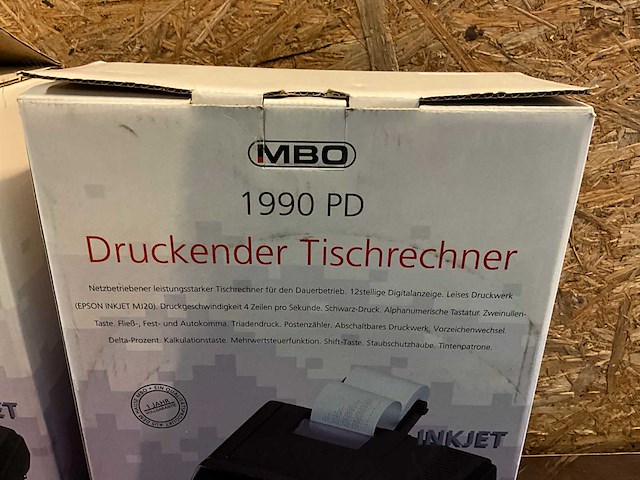 Mbo 1990pd desktop calculator (3x) - afbeelding 2 van  3