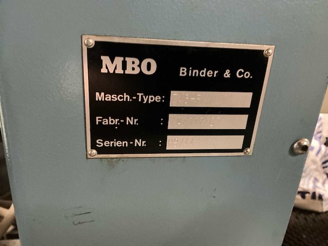 Mbo vouwmachine - afbeelding 5 van  21