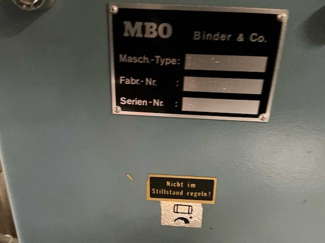 Mbo vouwmachine - afbeelding 21 van  21