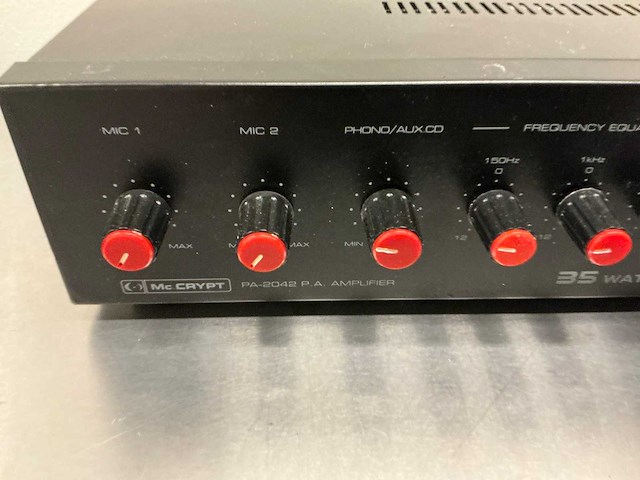 Mc crypt pa-2042 p.a. amplifier versterker (2x) - afbeelding 4 van  21