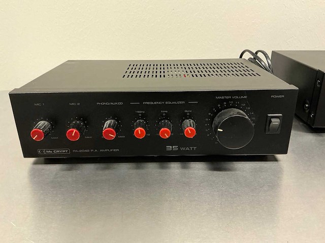 Mc crypt pa-2042 p.a. amplifier versterker (2x) - afbeelding 5 van  21