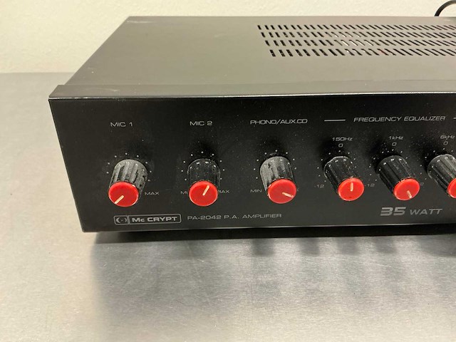 Mc crypt pa-2042 p.a. amplifier versterker (2x) - afbeelding 7 van  21