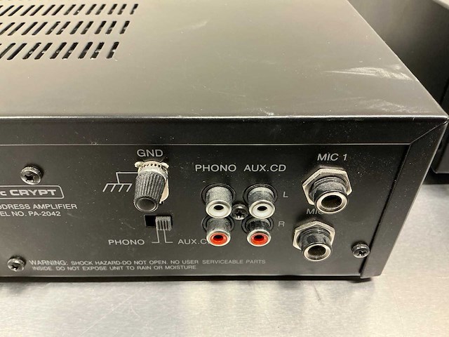 Mc crypt pa-2042 p.a. amplifier versterker (2x) - afbeelding 11 van  21