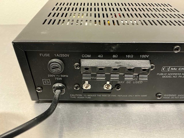 Mc crypt pa-2042 p.a. amplifier versterker (2x) - afbeelding 13 van  21