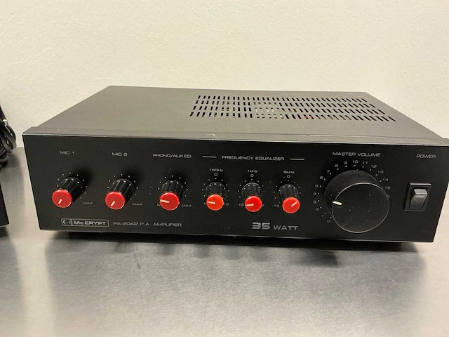Mc crypt pa-2042 p.a. amplifier versterker (2x) - afbeelding 15 van  21