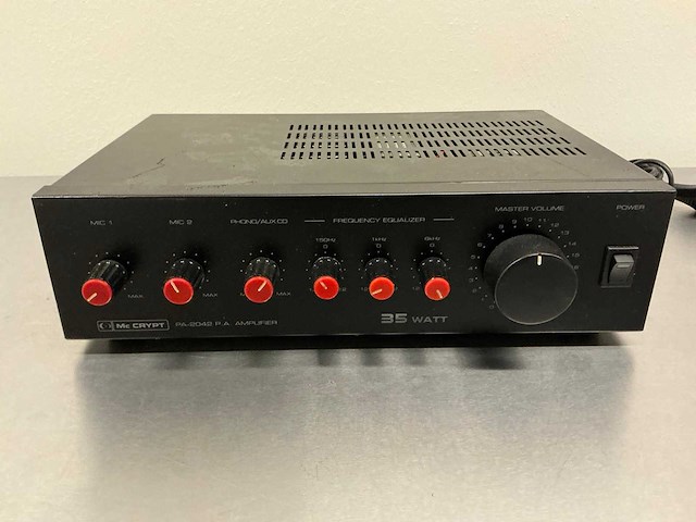Mc crypt pa-2042 p.a. amplifier versterker - afbeelding 2 van  10