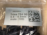 Mc4 stekkers trina - ts4 od 5.6-6.8mm male + female - afbeelding 3 van  7