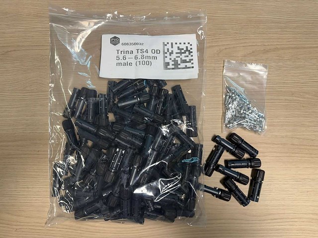 Mc4 stekkers trina - ts4 od 5.6-6.8mm male + female - afbeelding 4 van  7