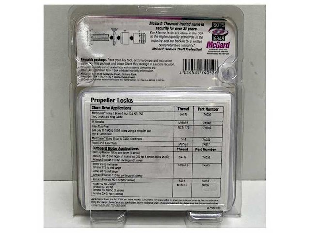 Mcgard propeller lock bolts - 851057 - afbeelding 2 van  4