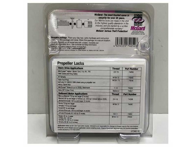 Mcgard propeller lock bolts - 851057 - afbeelding 3 van  4