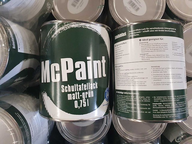 Mcpaint schoolbordenverf groen 0,75l (213x) - afbeelding 2 van  3