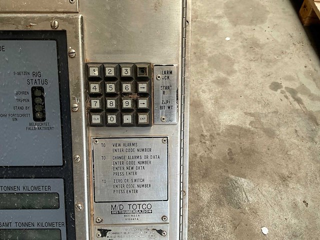 M/d totco spectrum 1000 boorinformatiepaneel / boorinstrumentatiesysteem - afbeelding 4 van  6
