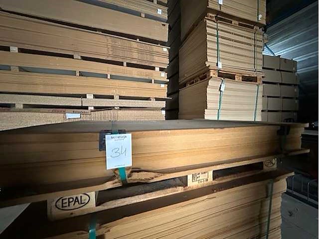 Mdf 927 x 1300 x 3,8 mm. wit (30x) - afbeelding 1 van  2