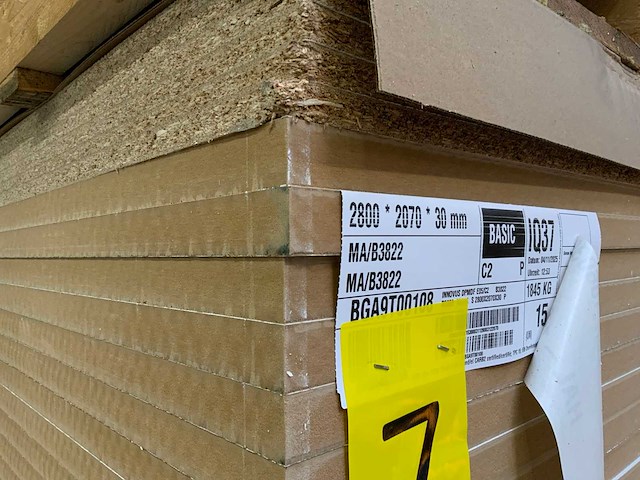 Mdf hdf decoratie spaanplaat ca. 23m3 - afbeelding 2 van  17