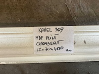 Mdf plint chambrant 12x70x4880 mm (7x) - afbeelding 2 van  2
