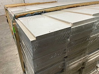 Mdf plint met kabelgoot wit gelakt - 488x14x1,5 cm (50x) - afbeelding 6 van  8