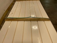 Mdf plint met kabelgoot wit gelakt - 488x14x1,5 cm (55x) - afbeelding 3 van  8