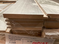 Mdf plint recht met kabelgoot 15x140 mm (90x) - afbeelding 2 van  5