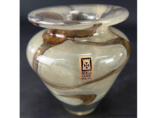 Mdina glass dikwandige vaas - afbeelding 5 van  5