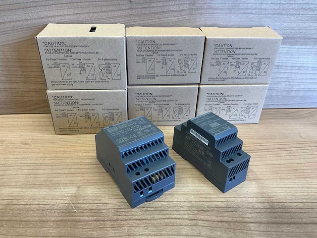Mean well din rail voeding / contactdoos (10x) - afbeelding 1 van  7