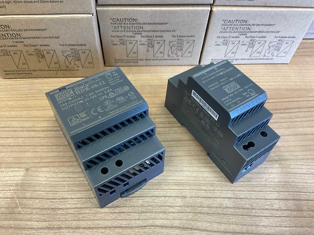 Mean well din rail voeding / contactdoos (10x) - afbeelding 2 van  7
