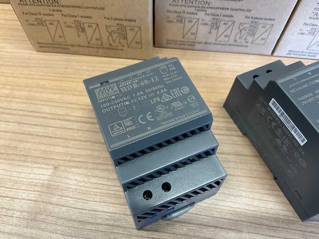 Mean well din rail voeding / contactdoos (10x) - afbeelding 3 van  7