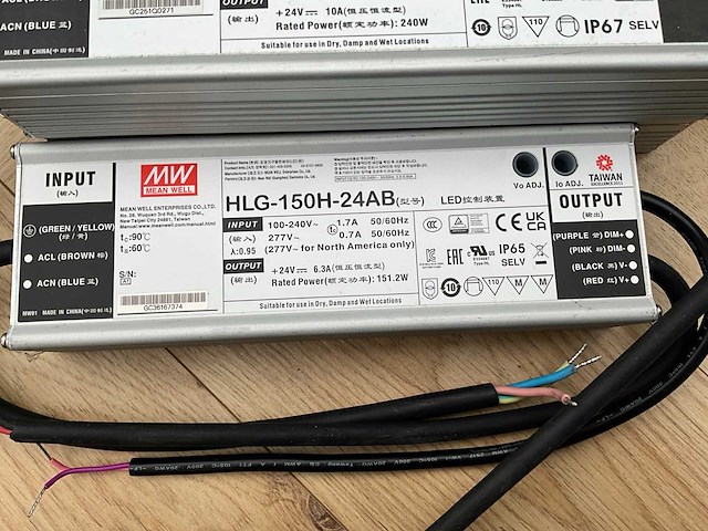 Mean well hlg driver (8x) - afbeelding 4 van  4