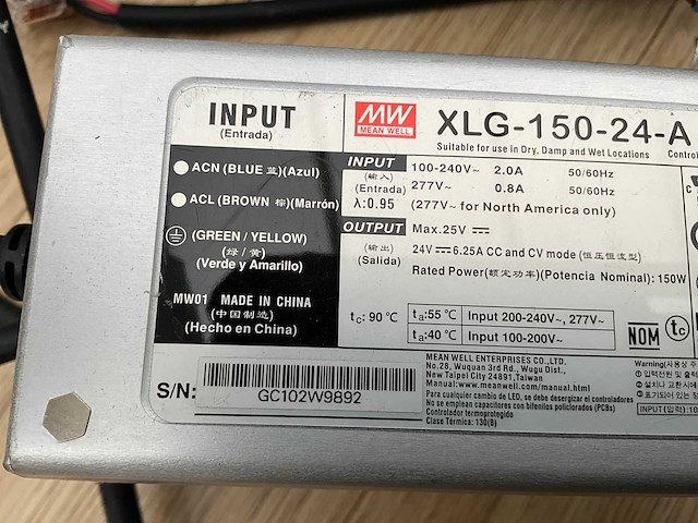 Mean well xlg-150-24 driver (14x) - afbeelding 3 van  4