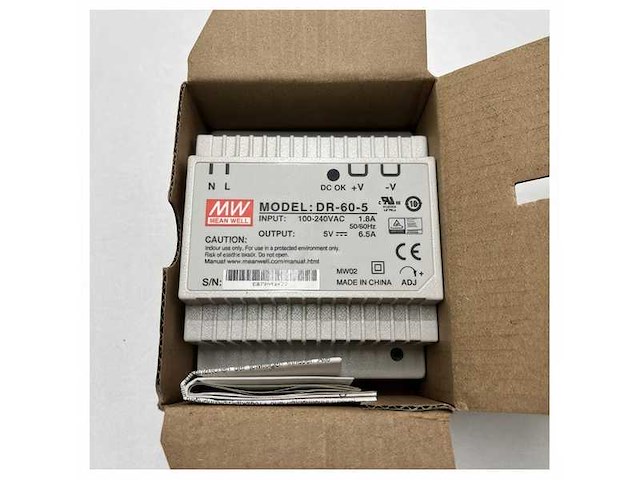 Meanwell switch-mode power supply dr-60-5 - afbeelding 2 van  4