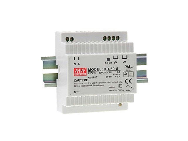 Meanwell switch-mode power supply dr-60-5 - afbeelding 1 van  5