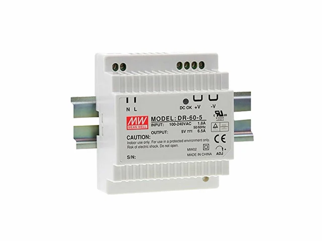 Meanwell switch-mode power supply dr-60-5 - afbeelding 1 van  5
