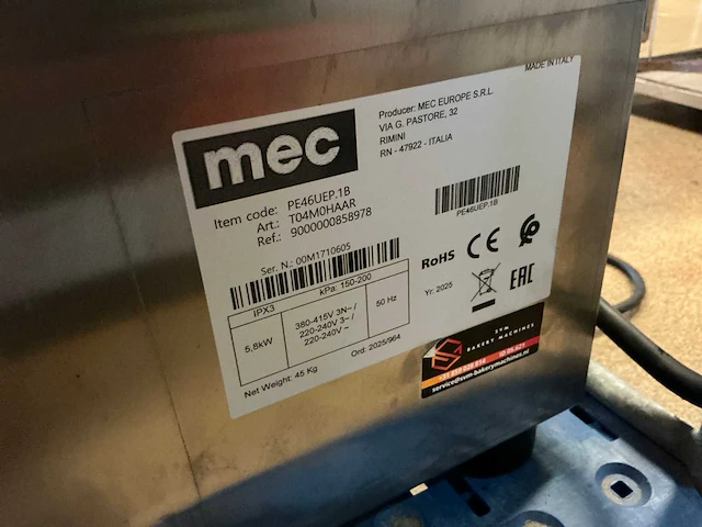 Mec pe46uep.1b heteluchtoven - afbeelding 4 van  5