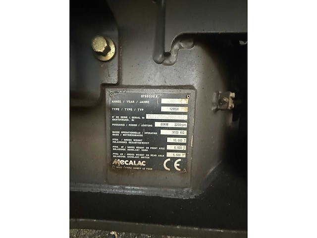 Mecalac - 12msx - graaflaadmachine - afbeelding 5 van  5