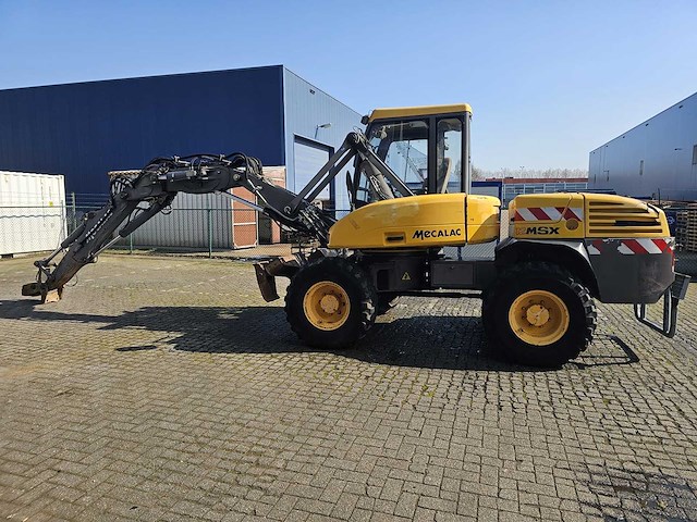 Mecalac - 12msx - incl. bakken + palletvorken - mobiele kraan - afbeelding 10 van  11