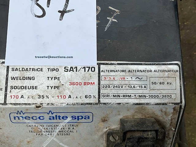 Mecc alte spa sa1/170 las aggregaat - afbeelding 6 van  6